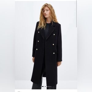 MANGO MANTEAU ITALIAN WOOL COAT - Medium